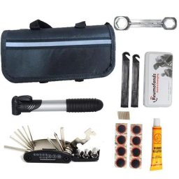 Kit d'outils de réparation de vélo multi-outils avec pompe patch en opathie tournevis pliable