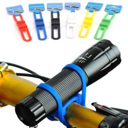 Support de lampe de vélo en Gel de silice élastique Support de guidon de vélo bandeau de vélo