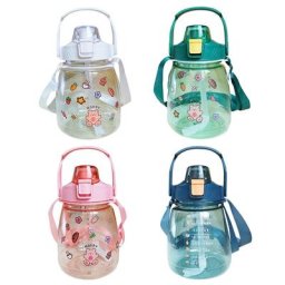Bouteille d'eau Portable de 1300ml anti-fuite jolie carafe à eau pour l'été