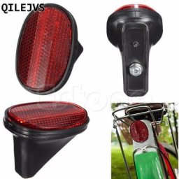 QILEJVS – garde-boue arrière de vélo rouge réflecteur d'avertissement de sécurité feu arrière de