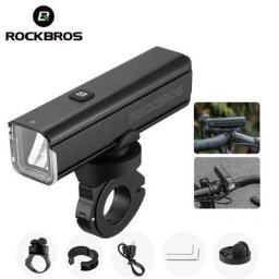 ROCKBROS – lumière de vélo 1000lm 4500mAh lampe de poche IPX6 feu avant en aluminium charge de