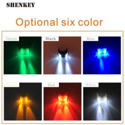 Lumière de vélo en Silicone 1 pièce LED de sécurité stroboscope queue de roue arrière rayons