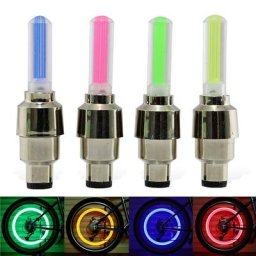 Lampe néon LED pour assujetde vélo bouchons de assujet mini lampe de cyclisme tête d'iode feu