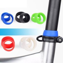 Housse anti-poussière pour tige de selle de vélo anneau en caoutchouc 4 couleurs étui de