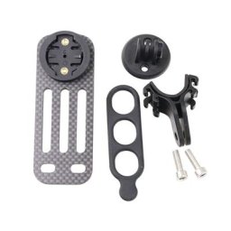 Support d'extension d'ordinateur de vélo en fibre de carbone 3K compatible avec le guidon le Gps
