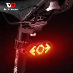 WEST BIKING-enquêter arrière aste pour vélo télécommande bip directionnel clignotant signal