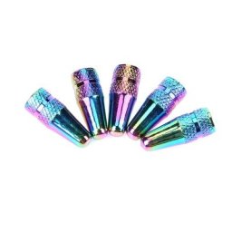 5 bouchons de Valve de vélo en aluminium couleur arc-en-ciel protection anti-poussière métallique