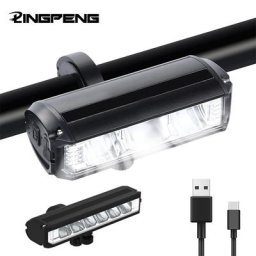 Feux de vélo Super lumineux à 4 LED Rechargeable par USB pour la nuit phare de vélo étanche