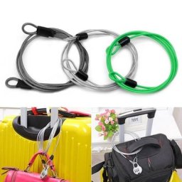 Câble de sécurité u-lock 100cm x 2mm boucle de sécurité pour vélo Scooter cyclisme Sport R9CE