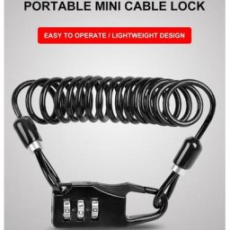 Serrure antivol portable avec mot de passe câble en acier haute sécurité fil de vélo scooter