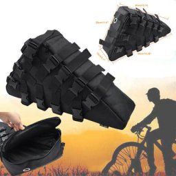 Sac triangulaire de grande capacité pour cadre de vélo de montagne étui à batterie rangement de