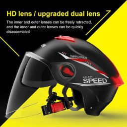 Casque de vélo électrique coupe-vent pour moto demi-casque Ultra léger protection solaire d'été 7