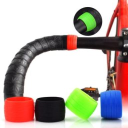 Bouchons de ruban en silicone pour guidon de vélo de route accessoire de cyclisme anneau