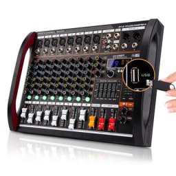 Centre commercial audio numérique à 8 canaux console Assad Bluetooth USB alimentation de