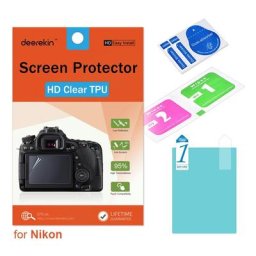 Deerekin-Protecteur d'écran en TPU souple HD avec film LCD supérieur pour appareil photo reflex