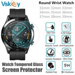 Protecteur d'écran rond de montre intelligente 100 pièces diamètre 35mm 36mm 37mm 38mm 39mm 40mm