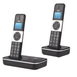 D1002 TAM-D téléphone sans fil à 2 combinés avec répondeur ID de l'appelant/appel en attente 1.6