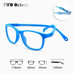 Monture de lunettes incassable pour enfants sans vis lunettes en gel de pton TR90 avec lanière