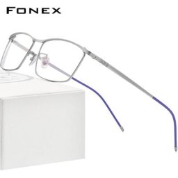 FONEX-Lunettes à monture carrée en titane pur pour hommes lunettes optiques pour myopie lunettes