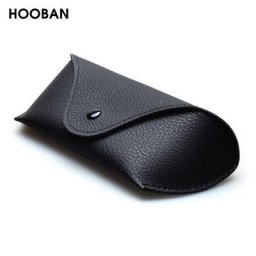 OBAN-Étui à lunettes de soleil OligZipper de luxe boîte à lunettes de protection cuir PU noir