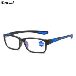 Lunettes de lecture Anti-lumière bleue pour homme verres de lecture de sport de mode monture