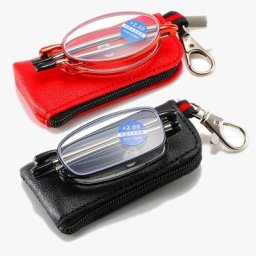 Mini lunettes de lecture pliantes Blue Light Verde pour hommes et femmes monture en métal noir