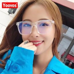 Yoovos – lunettes carrées rétro pour femmes et hommes monture De luxe sans bords optique 2023