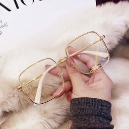 Lunettes de myopie à grande monture carrée pour femmes et hommes anti-lumière bleue lunettes