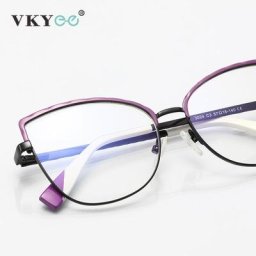 KY-Lunettes de lecture anti-lumière bleue pour femmes papillon alliage d'ordinateur lunettes