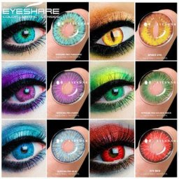 EYESHARE lentilles de Contact de couleur pour les yeux 1 paire Cosplay Halloween lentilles de