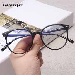 Lunettes Vintage Anti-lumière bleue pour femmes et hommes monture ronde transparente pour