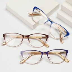 Lunettes de lecture classiques en métal pour personnes âgées verres optiques Anti-fatigue pour