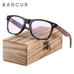 Lunettes Anti-rayons bleus en bois de BARCUR lunettes d'ordinateur lunettes optiques Anti-blocage