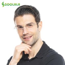 SOOLALA-Lunettes de lecture sans monture pour hommes et femmes verres transparents lunettes