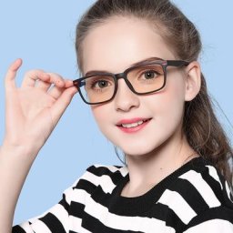 Jcorde I-Lunettes bloquant la lumière bleue pour enfants cadre TR90 flexible uni lunettes de jeu