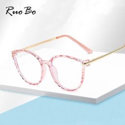 RUOBO-Lunettes de créateur œil de chat pour hommes et femmes lunettes anti-lumière bleue lunettes