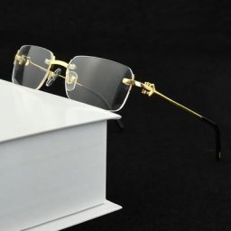 Lunettes carrées sans cadre pour hommes et femmes montures de lunettes d'ordinateur lunettes de
