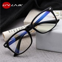 UVLAIK – lunettes anti-lumière bleue pour homme et femme monture transparente pour ordinateur