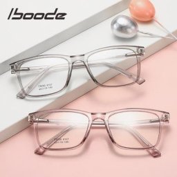 Iboode TR90 ultra-léger myopie optique lunettes cadre unisexe Transparent cadre lunettes pour femmes