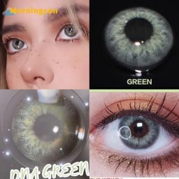 MORNINGBurgos-Lentilles de contact colorées pour les yeux ADN vert Myopie douce Petite pupille de