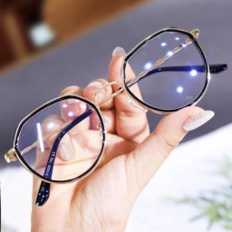 Lunettes d'ordinateur anti-lumière bleue pour femmes lunettes rétro coréennes miroir plat en