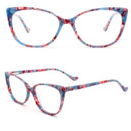 Montures de lunettes œil de chat pour femmes montures en verre optique lunettes rétro tortue
