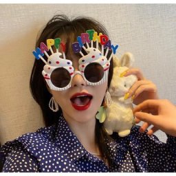 Lunettes joyeux anniversaire bougie amusante tournesol arc-en-ciel accessoires de photomaton pour