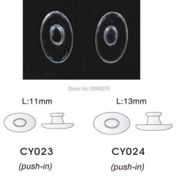10 paires (20 pièces) de plaquettes nasales en Silicone 11mm 13mm outil de réparation pour lunettes