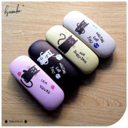Lymouko – étui à lunettes de lecture Portable en PU motifs de chat mignon de haute qualité étui