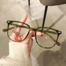 Lunettes rétro vert olive pour hommes et femmes version de lunettes anti-lumière bleue mode