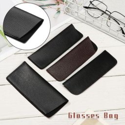 Sac en cuir souple pour lunettes de lecture étui imperméable pour poudres de lunettes de soleil