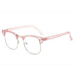Lunettes d'ordinateur transparentes pour hommes et femmes anti-lumière bleue clou de riz lunettes