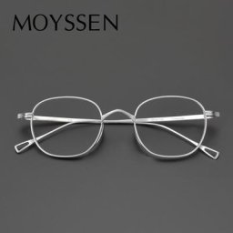 Lunettes à monture carrée classique en titane ultralégères faites à la main pour hommes et femmes