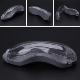 Boîte à lunettes de natation transparente étui en plastique Portable unisexe Protection